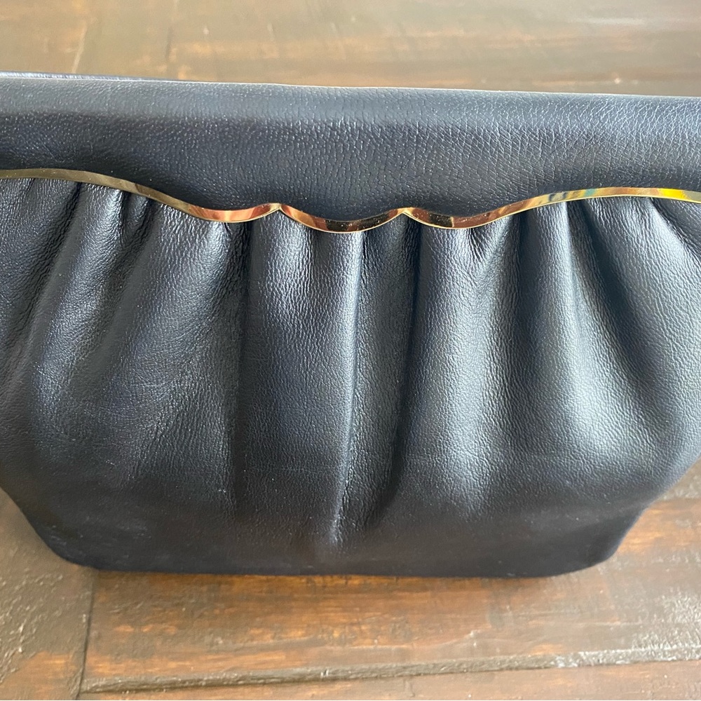 Vintage Parislife black leather purse